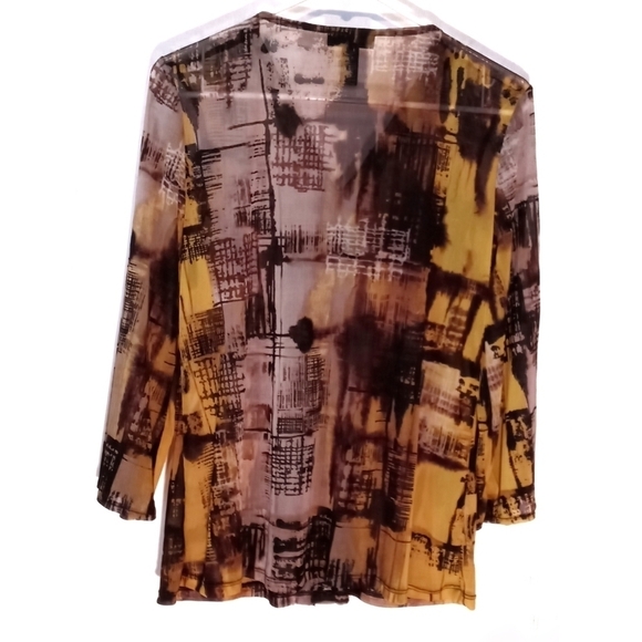 Alfani Sheer Embellished Blouse - Picture 2 of 8